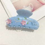 Korea INS Colorful Rhinestone Flower Hair Claws for Women