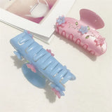 Korea INS Colorful Rhinestone Flower Hair Claws for Women