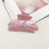 Korea INS Colorful Rhinestone Flower Hair Claws for Women