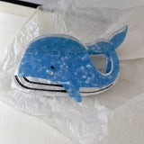 Marine Shark Hair Claw Acetate Claw Clip