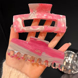 Muweordy Claw Clips Pink Love Shape Hair Claw Korea Hair Accessories