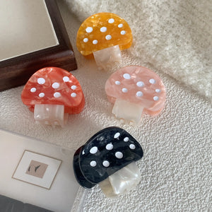 Cute Mushroom Hair Claw Clip for Girls - Cartoon Shark Clip Headwear