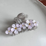 Rhinestone Flower Hair Claws Acetate Claw Clip Sweet Hair Clips Hair Catches