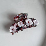 Rhinestone Flower Hair Claws Acetate Claw Clip Sweet Hair Clips Hair Catches