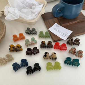 Mini Acetate Claw Clip for Women, Crab Hair Clip Hairpins, Hair Accessories