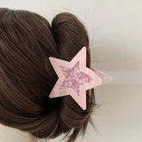 Muweordy Y2K Star Hair Clips Acetate Hair Claw Clips Korea Large Claw Clip