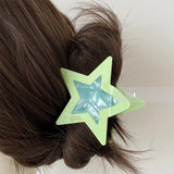 Muweordy Y2K Star Hair Clips Acetate Hair Claw Clips Korea Large Claw Clip