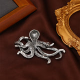 Muylinda Devilfish Enamel Pin Rhinestones Octopus Brooches Pins Sea Animal