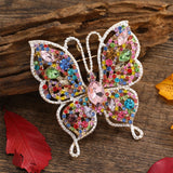 Muylinda Green Crystal Butterfly Brooch Colorful Insect Series Zinc Alloy Brooch