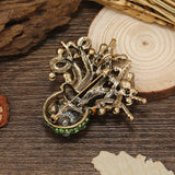 Muylinda Rhinestone Octopus Brooch Crystal Animal Lapel Pin