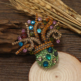 Muylinda Rhinestone Octopus Brooch Crystal Animal Lapel Pin