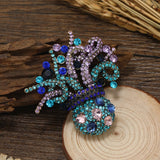 Muylinda Rhinestone Octopus Brooch Crystal Animal Lapel Pin