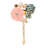 Muylinda Vintage Flower Brooch with Pearls Pendant