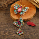 Muylinda Rhinestone Butterfly Brooches Women Insect Pin Winter Jewelry