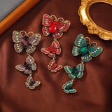 Muylinda Rhinestone Butterfly Brooches Women Insect Pin Winter Jewelry