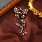 Muylinda Rhinestone Butterfly Brooches Women Insect Pin Winter Jewelry