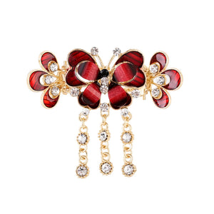 Muylinda Rhinestone Butterfly Hair Claw for Girls Party