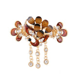 Muylinda Rhinestone Butterfly Hair Claw for Girls Party