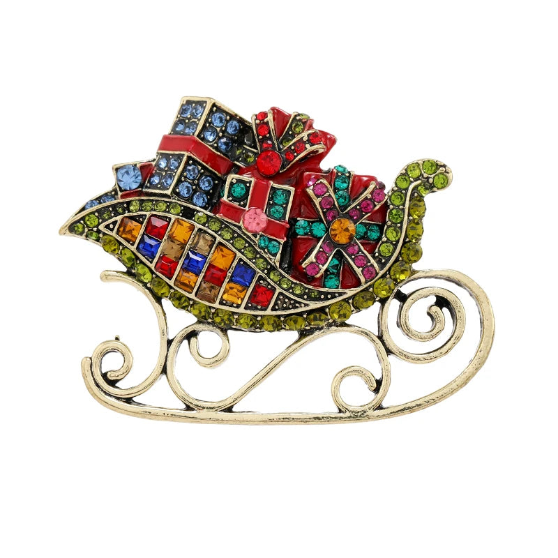 Vintage Castle Beauty Rhinestone Enamel Pin