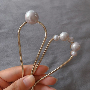 Shell Pearls Hair Sticks for Bride Wedding Hair