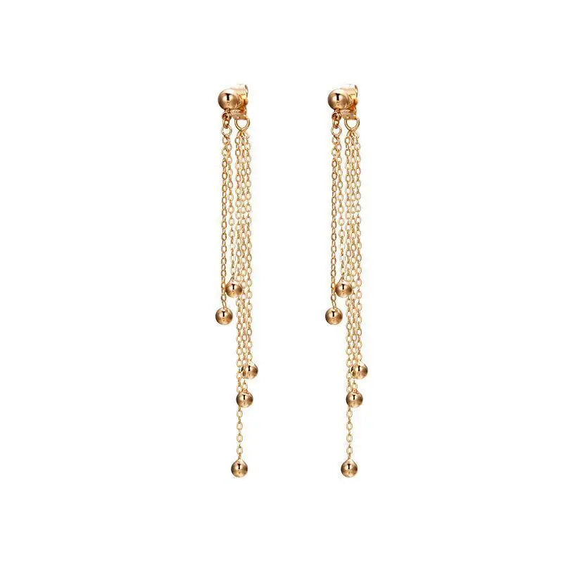 Christmas Sale: 40% Off Tassel Drop Earrings, 18k Gold