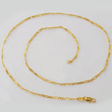 24 in Slim Chain Necklace 24k Pure Hot Buy Lead Nickel