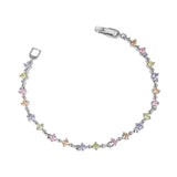 Multicolor Zircon Bracelets Women Jewelry AAA+ Plated