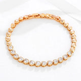 AAA+ Zircon Hearts Bracelets 18k Plated for Women