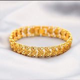 Hearts Chain Bracelet For Women 24K Pure Plated Cassical Designs