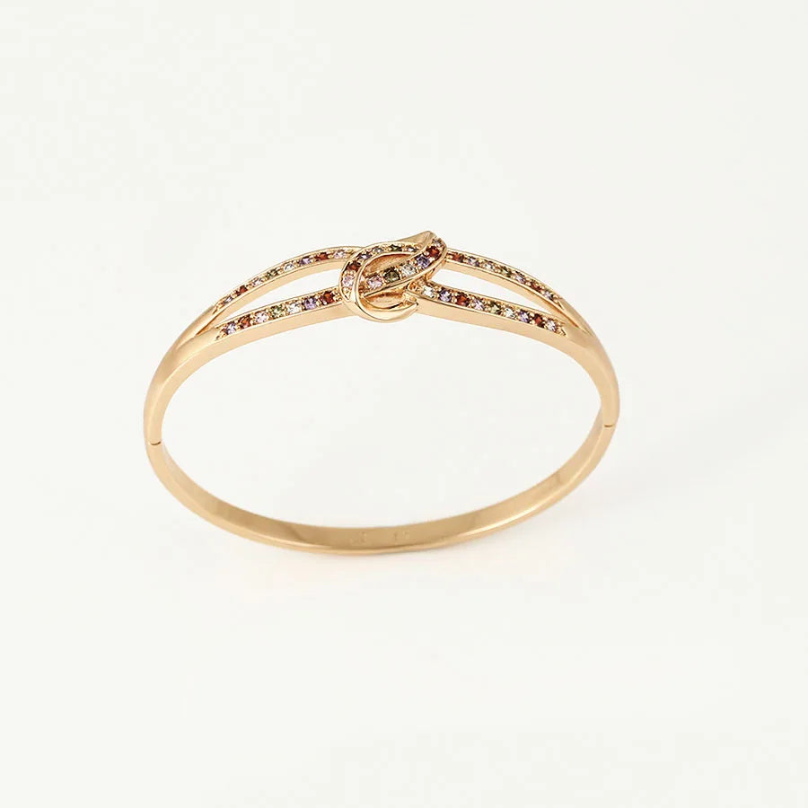 Multicolor Zircon Bangles for Women 57mm Jewelry