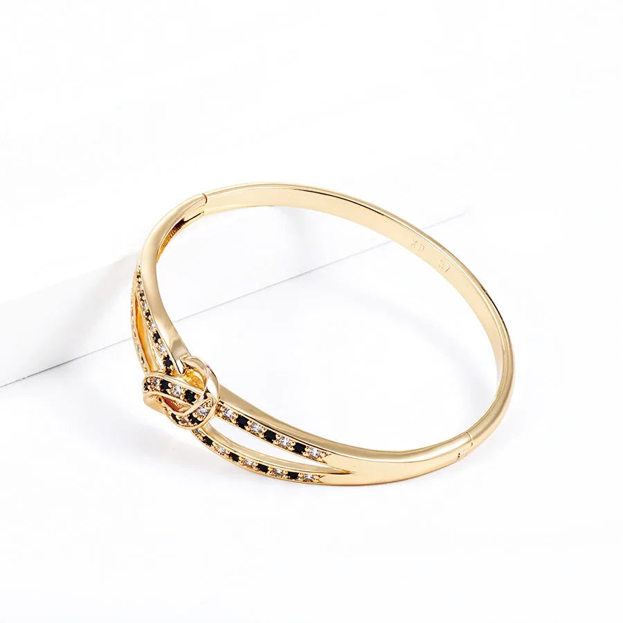 Multicolor Zircon Bangles for Women 57mm Jewelry