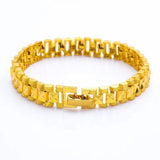 8mm/18.5x12mm Heavy Tank Bracelet 24K Plated Cassical Designs