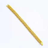 8mm/18.5x12mm Heavy Tank Bracelet 24K Plated Cassical Designs