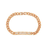 Zircon Bracelets Plated for Men Women