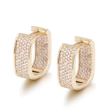 AAA+ CZ Micron Zircon Hoop Earrings for Women