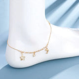 Butterfly Charm Summer Anklet Bracelets For Women 18k