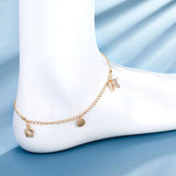 Butterfly Charm Summer Anklet Bracelets For Women 18k