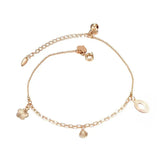 Butterfly Charm Summer Anklet Bracelets For Women 18k