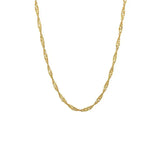 Water Wave Chain Necklace for Men Women