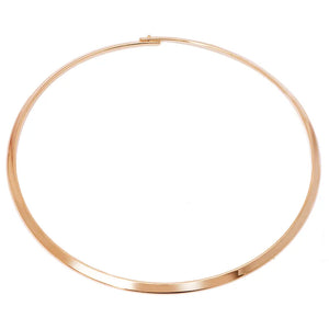 18k Smooth Collar Necklace For Men Jewelry 41cm x 5mm