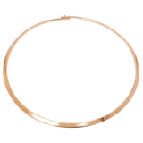 18k Smooth Collar Necklace For Men Jewelry 41cm x 5mm