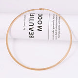 18k Smooth Collar Necklace For Men Jewelry 41cm x 5mm