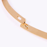 18k Smooth Collar Necklace For Men Jewelry 41cm x 5mm