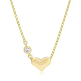 14k Light Heart Pendant Necklace for Women