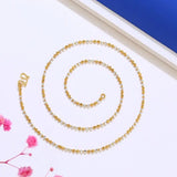 2 mm Mix Beads Necklaces for Women Jewelry Nickel
