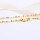 2 mm Mix Beads Necklaces for Women Jewelry Nickel