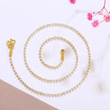 2 mm Mix Beads Necklaces for Women Jewelry Nickel