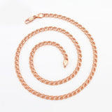 Men's 20 inch Rose Gold 585 Chain Necklace
