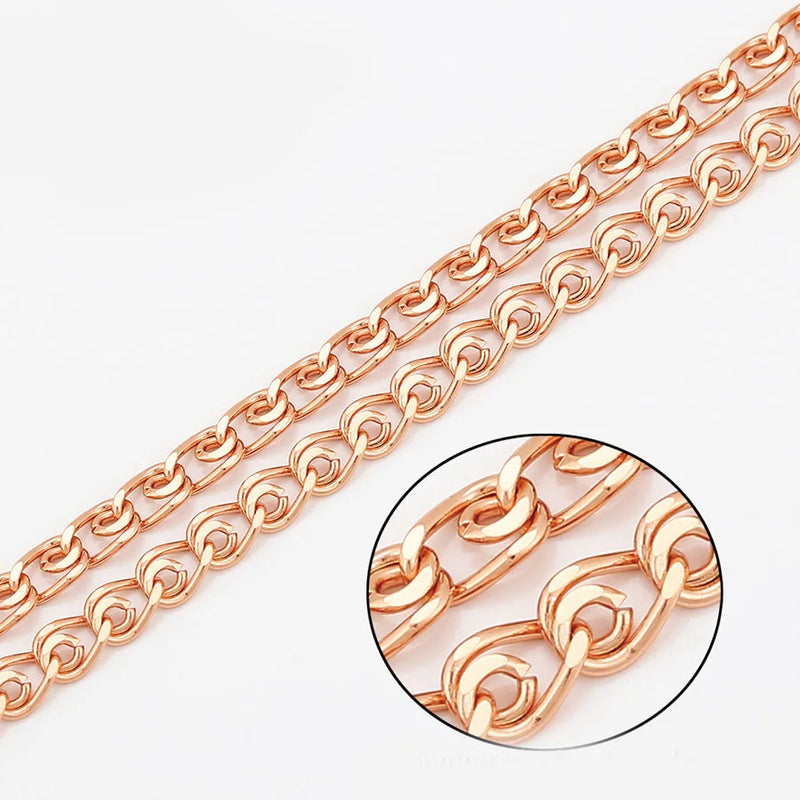 Men's 20 inch Rose Gold 585 Chain Necklace