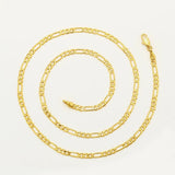 Men's 24k Pure Gold Chain Necklace 24 inches XP European Style
